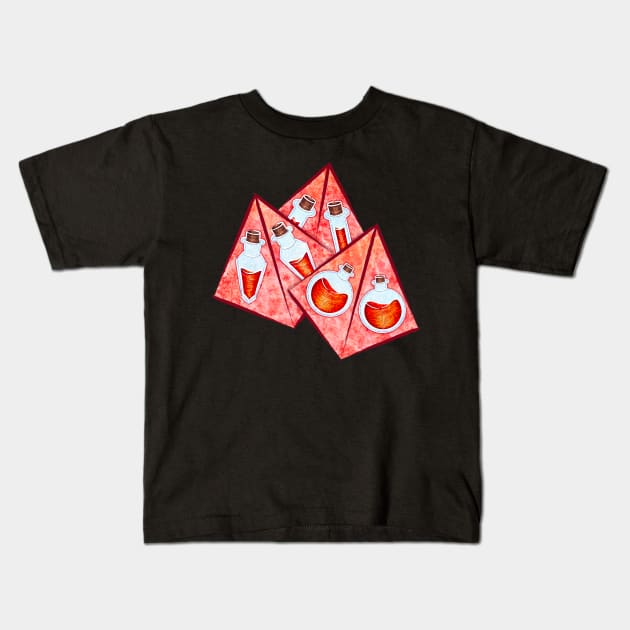 Health Potion Dice Kids T-Shirt by ViolaVixi